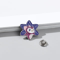 Cartoon Crane Jumper Brooch for Men