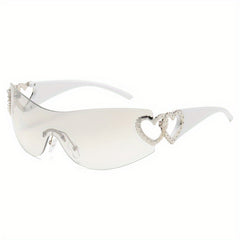 Y2K Wrap Around Sunglasses Gradient Lens Glasses UV400