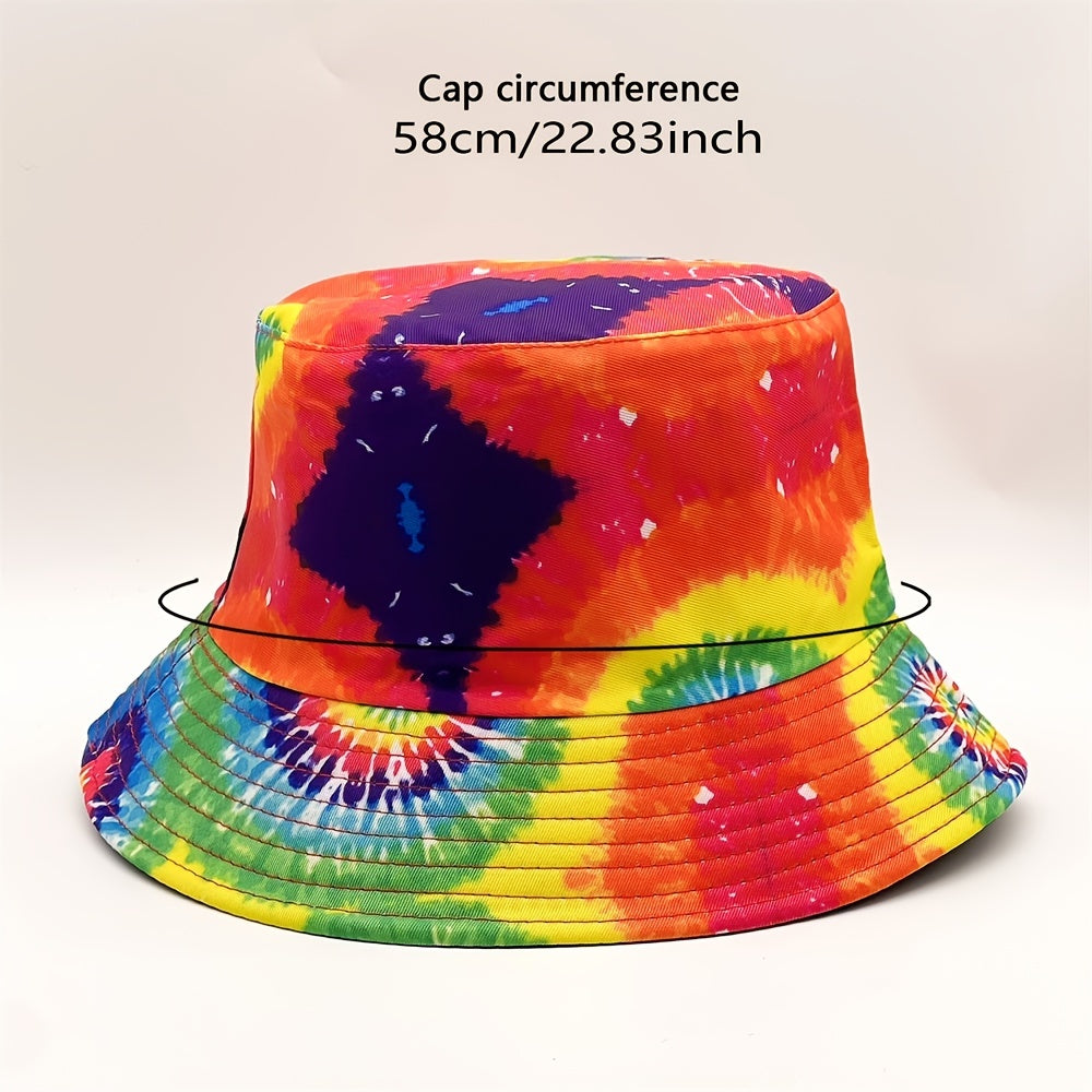 Tie Dye Reversible Bucket Hat for Women