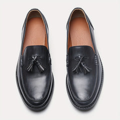 Men's Grey Tassel Loafers for Comfort