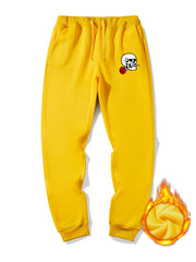 Men's Skull Graphic Sherpa Fleece Active Sweatpants