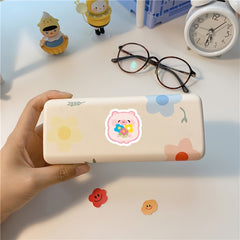 100pcs Pink Piglet Stickers Student Learning Toy Decorative Decals