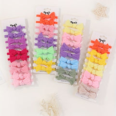 10pcs Bow Decor Headband for Baby Girls