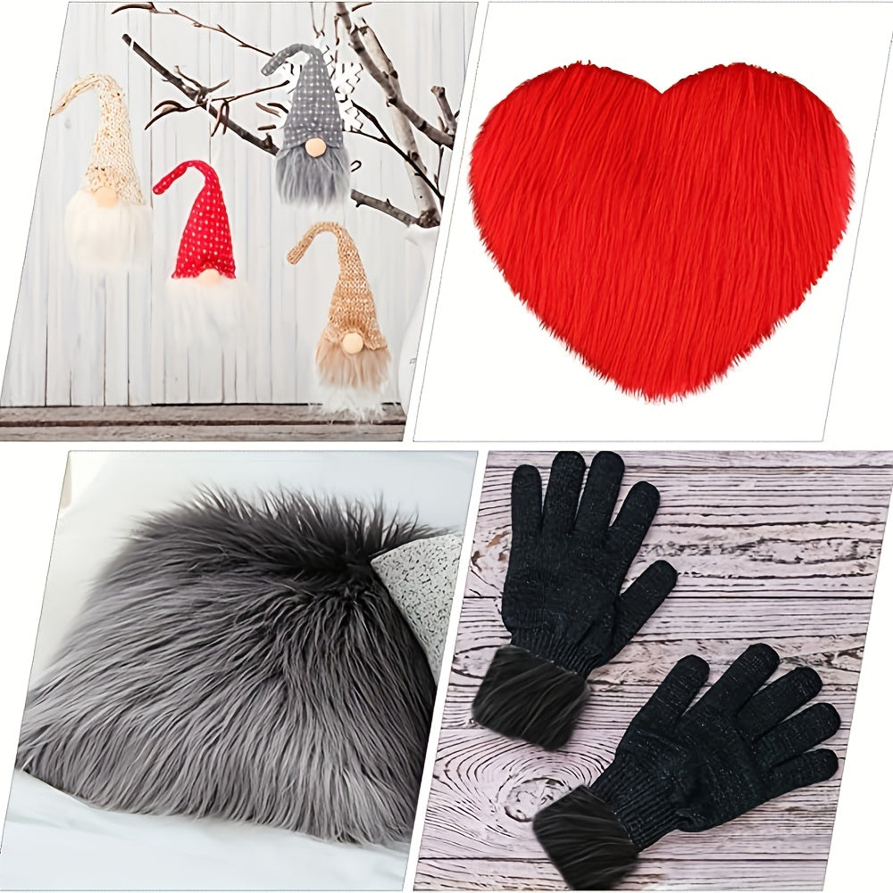 Artificial Fur Square Fabric Sewing Fabric Beard Hair Toy Doll DIY Cosplay