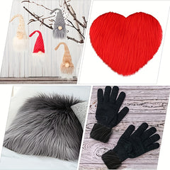 Artificial Fur Square Fabric Sewing Fabric Beard Hair Toy Doll DIY Cosplay