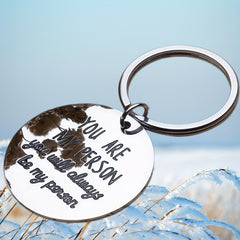 You Are My Person Couples Keychain Gift For Girlfriend Boyfriend