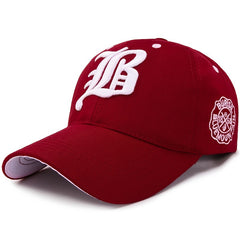 Embroidered Alphabet Peaked Cap - Summer Stylish