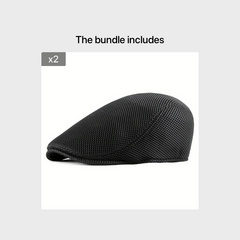 Men's Breathable Mesh Newsboy Cap for Driving