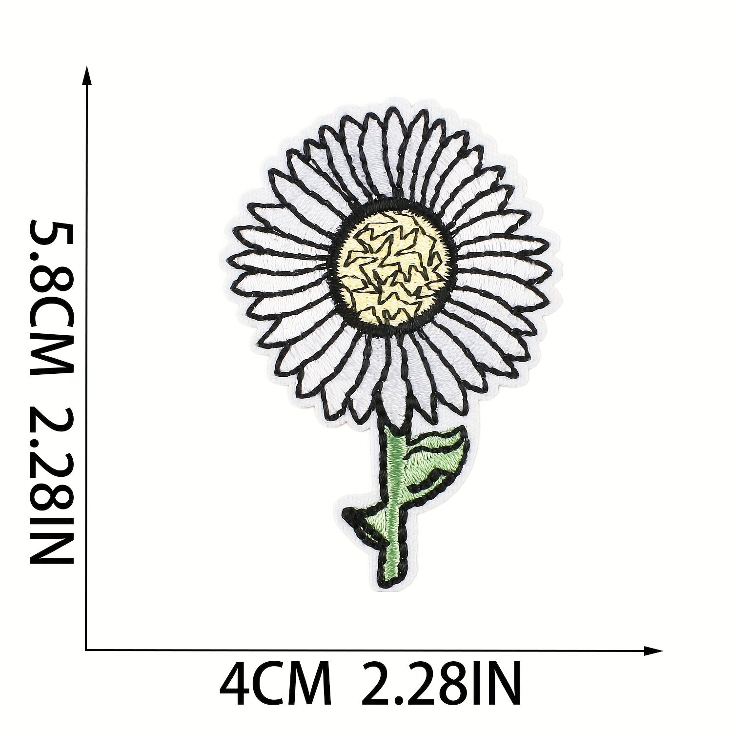 16pcs Embroidered Cloth Bag Patches - Colorful Hot Transfer Printing