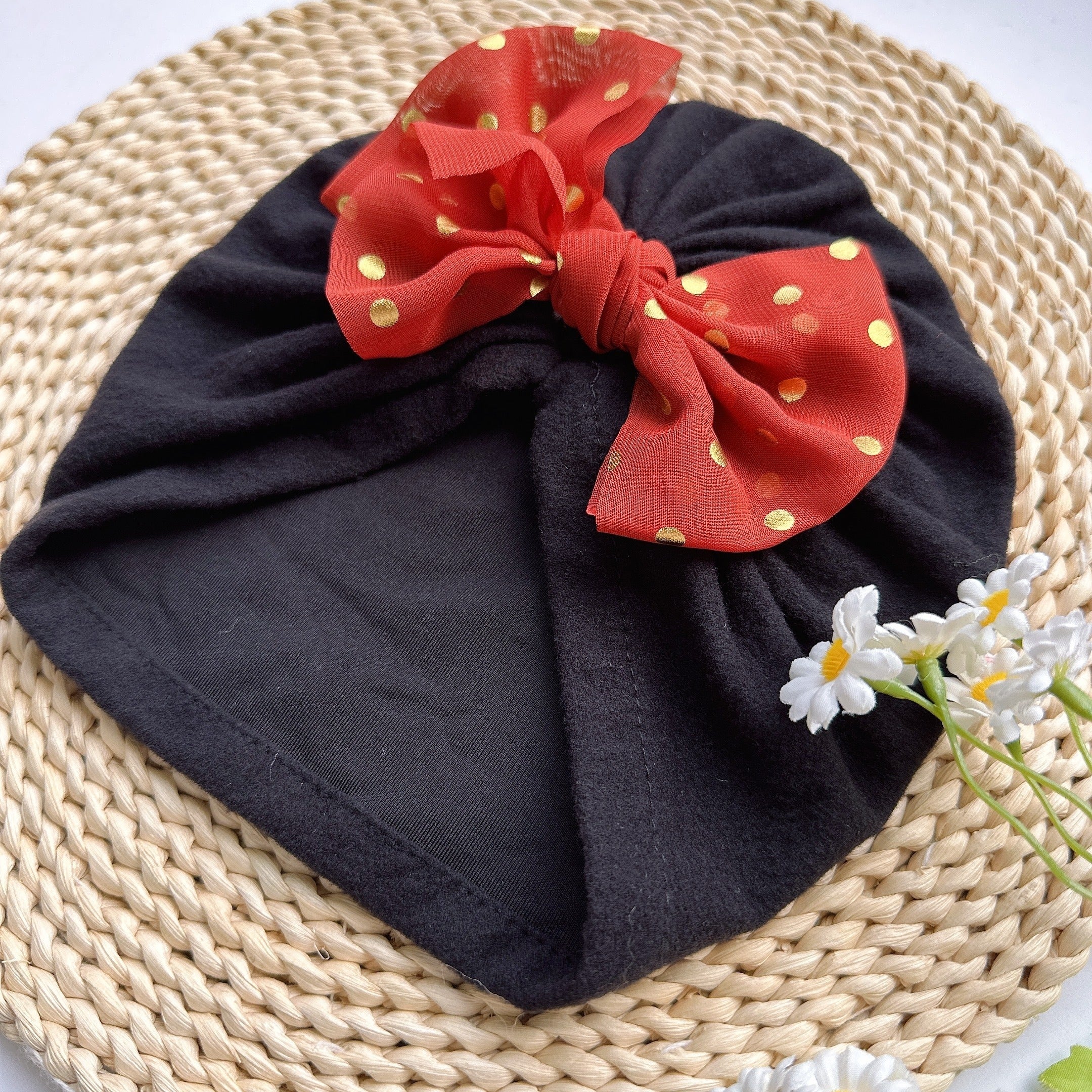 Baby Thin Headband Soft Bowtie Hat Newborns