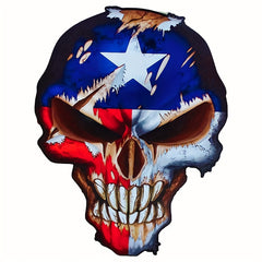 Skull Iron On Sticker Patches DIY Washable Decals Halloween Gift