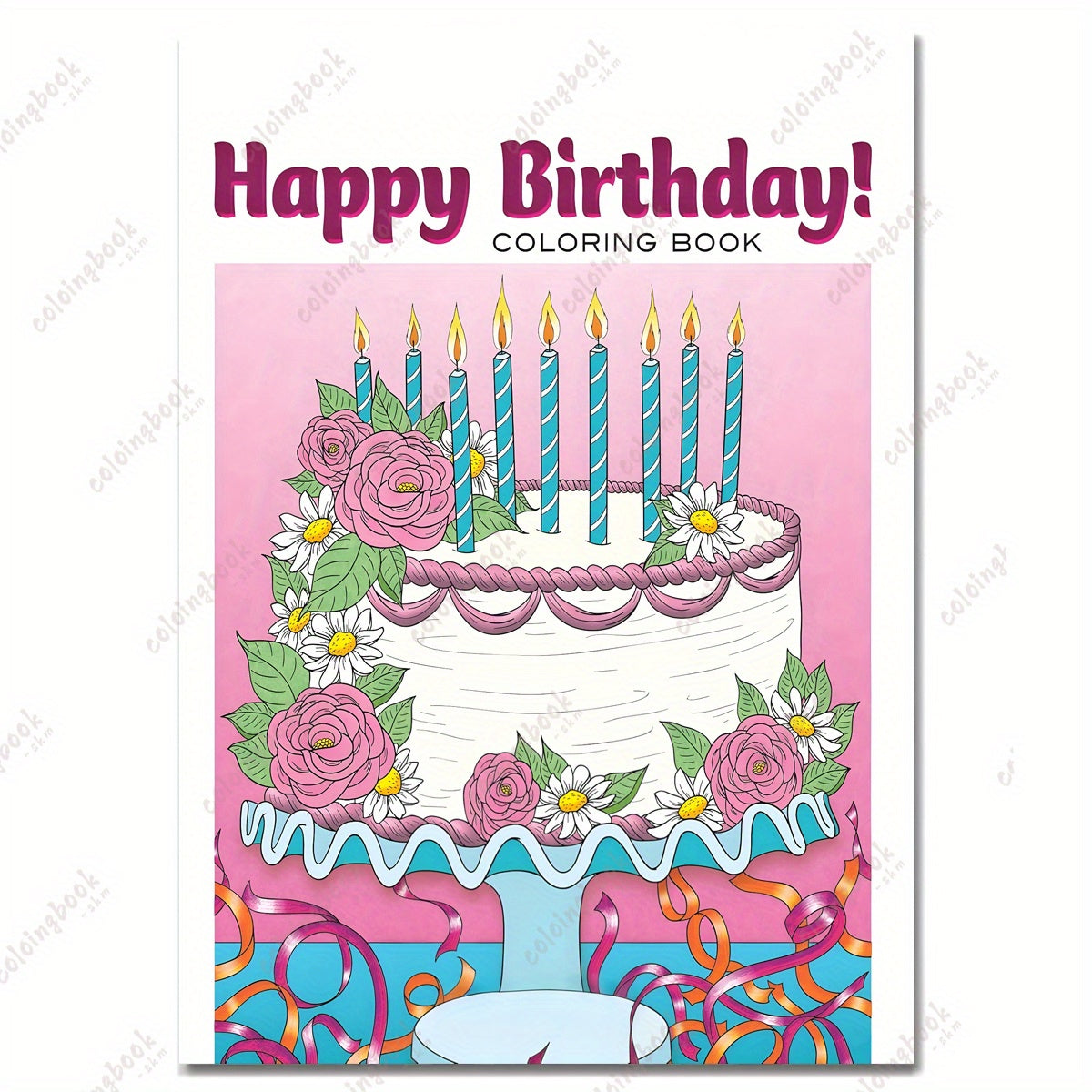 Deluxe 29 Happy Birthday Coloring Book - Unique Cover