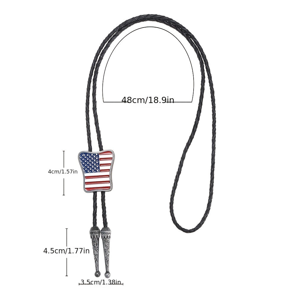 Metal Necktie Necklace Flag Unique Casual Electroplating