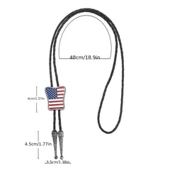 Metal Necktie Necklace Flag Unique Casual Electroplating