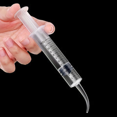 4pcs 12ml Reusable Plastic Syringes for Pet Teeth Rinsing & Labs