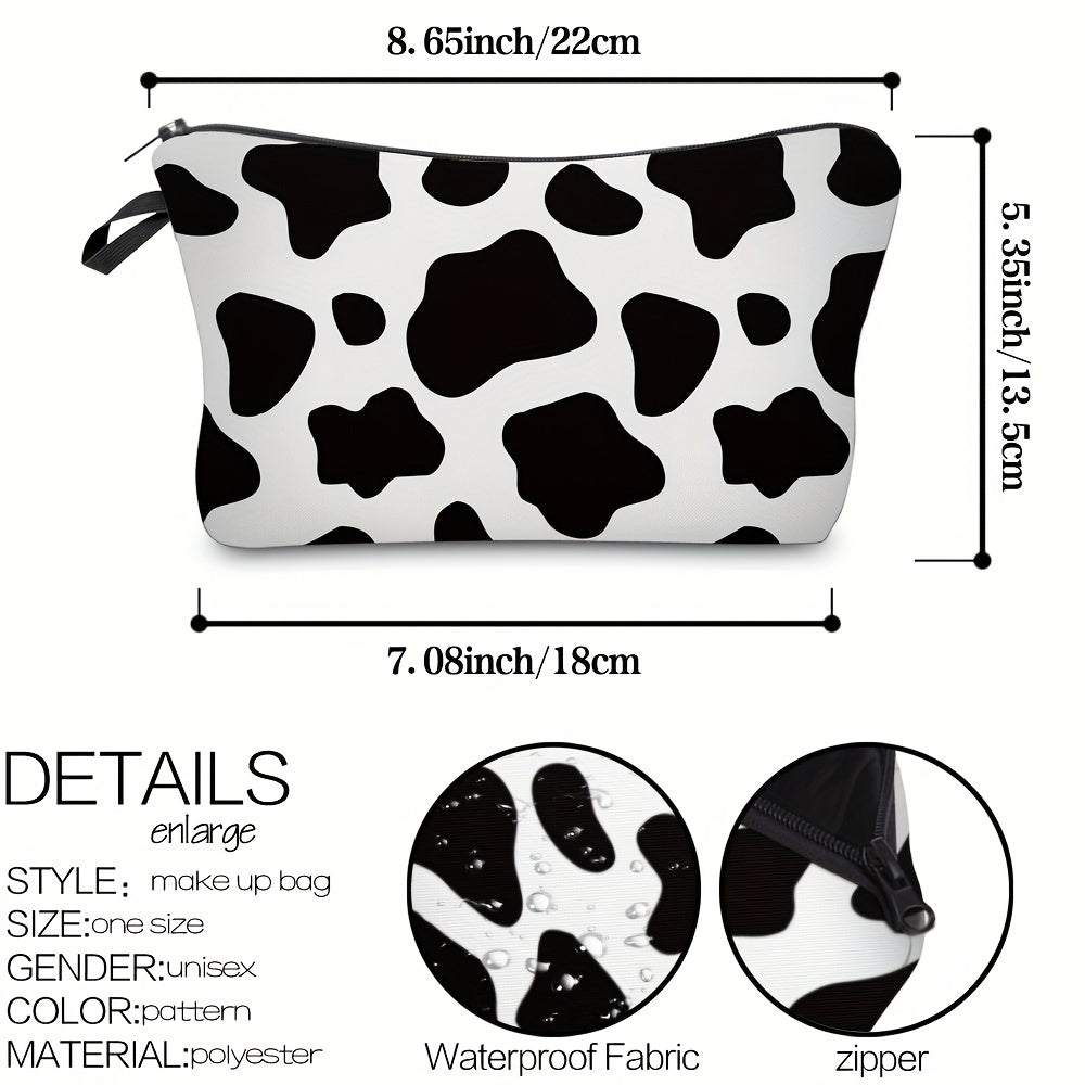 Cartoon Print Comestic Bag Portable Makeup Pouch Toiletry Storage Bag