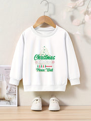 OERYUI Girls Christmas Sweatshirt Christmas Is Loading Wait Print Pullover