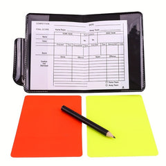 Football Referee Set Red And Yellow Card Metal Whistle Training Tool