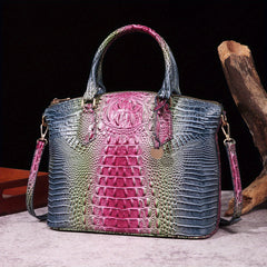 Crocodile Pattern Tote Bag PU Leather Shoulder Bag