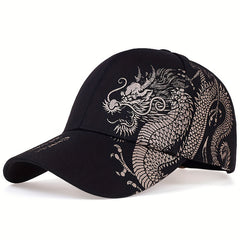 Dragon Print Baseball Cap Breathable Sunscreen Hat Outdoor