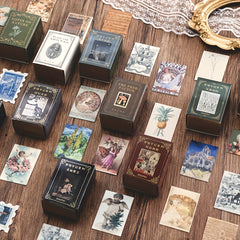 100 Pcs Mini Retro Tent Paper DIY Scrapbook Material