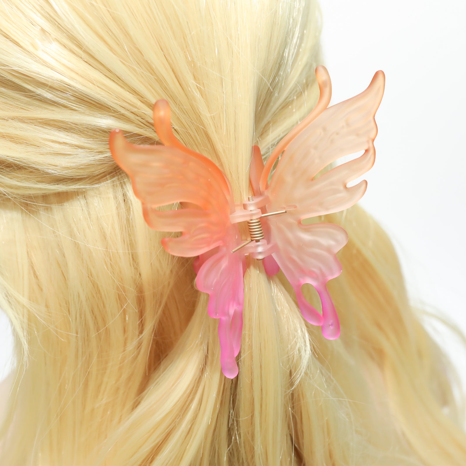 Gradient Butterfly Hair Claw Clip Strong Grip Thick Hair Accessories