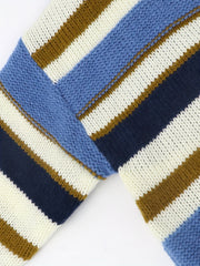  Casual Cardigan Women's Plus Stripe Print Button Up Long Sleeve