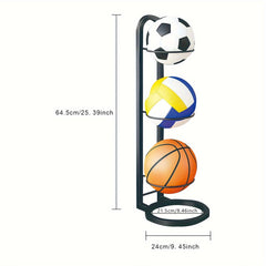 Ball Storage Rack Basketball Display Stand Portable Outdoor Ball Stand Holder