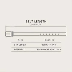 Men's Retro Bull Head Pattern Buckle Belt for Pants Jeans
