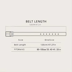 Men's Retro Horse Pattern Buckle Belt Decorative Accessories