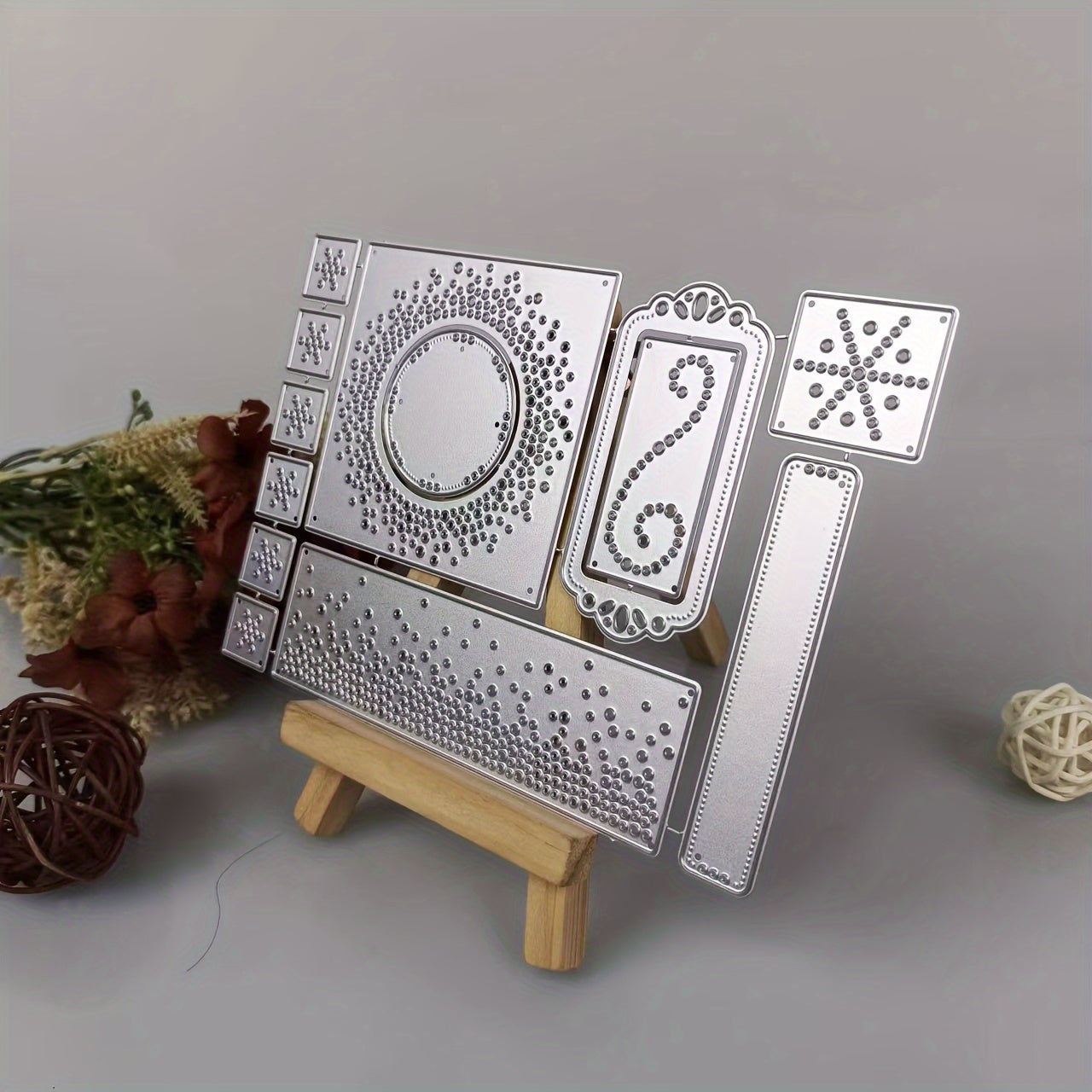 Christmas Stamps & Dies Set for Card Making