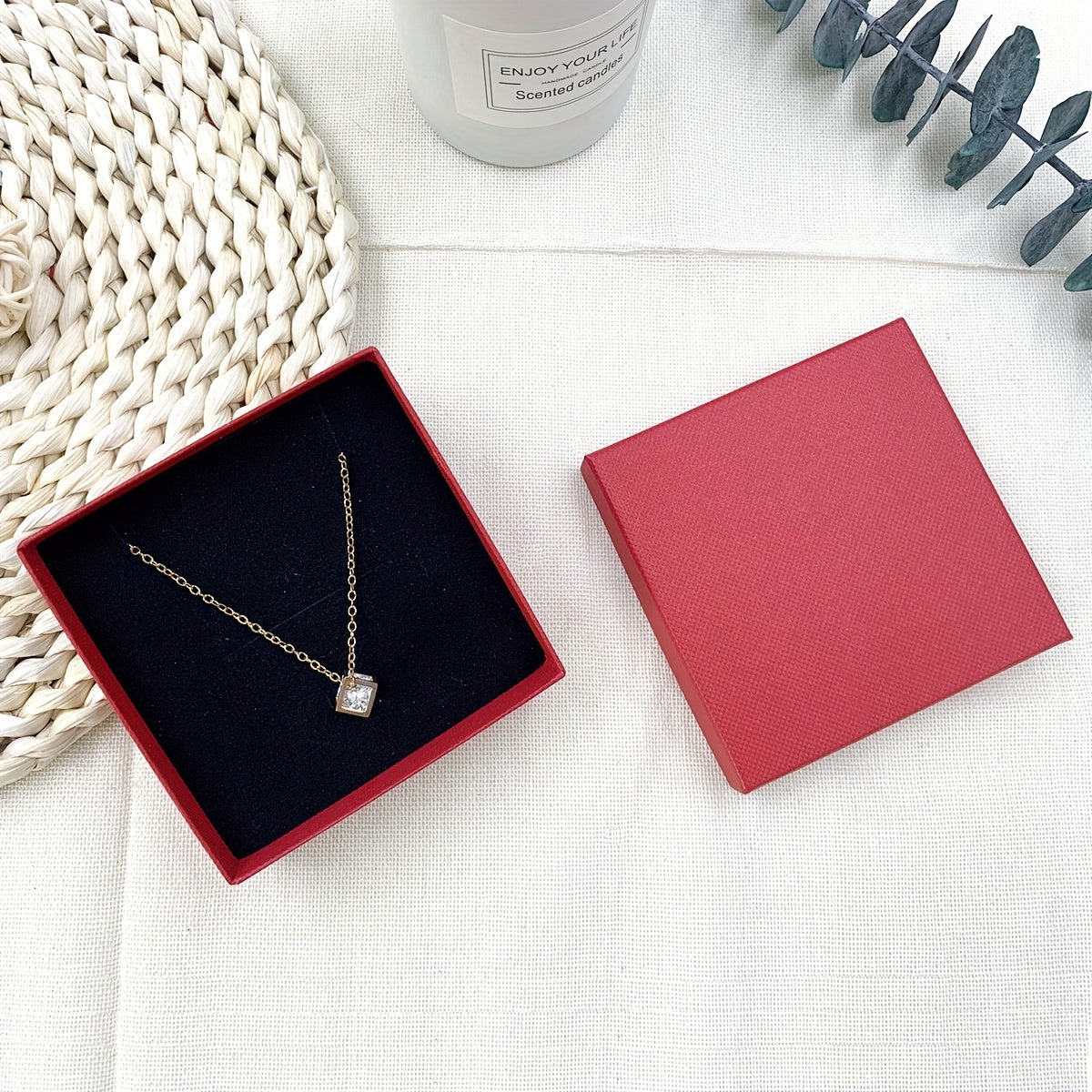 12pcs Necklace Earrings Jewelry Set Box Pendant Box