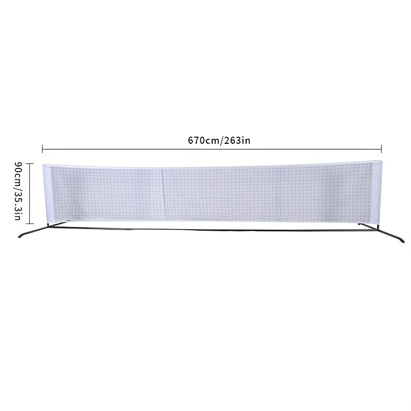 Metal Frame Pickleball Net Tennis Net For Practice Training Indoor Outdoor
