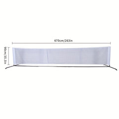 Metal Frame Pickleball Net Tennis Net For Practice Training Indoor Outdoor