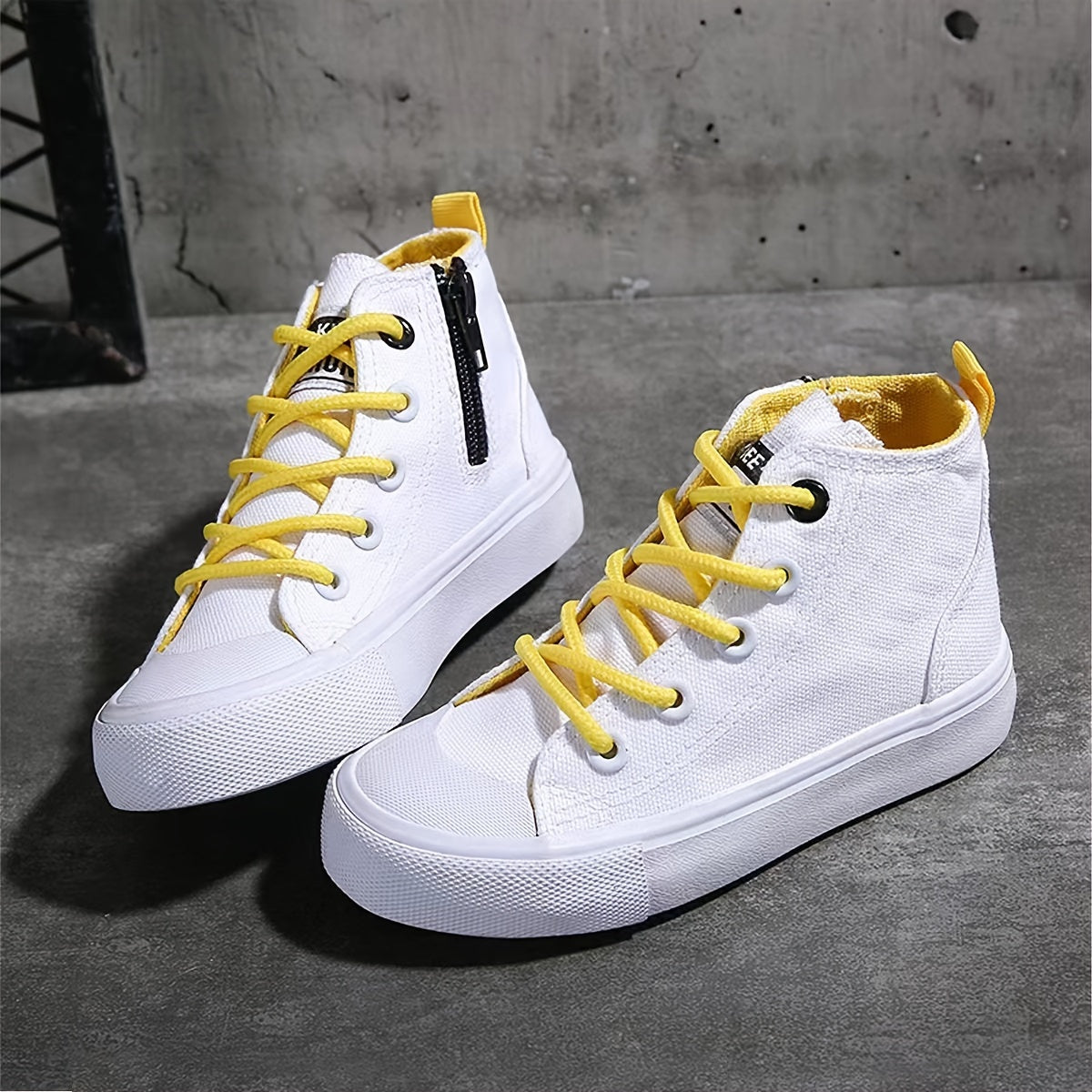 Girl's High Top Skate Shoes Comfy Non Slip Casual Sneakers