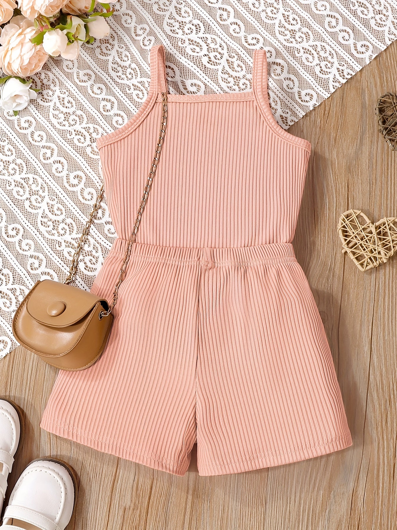 2pcs Toddler Girls MAMA'S MINI Cami Top & Shorts Set