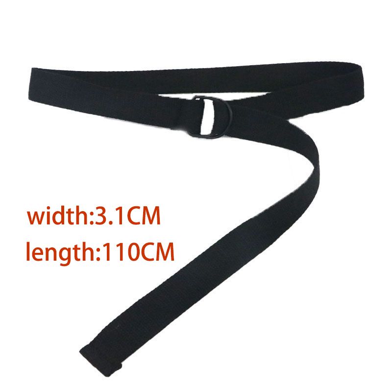 Canvas Belt Solid Decorative Belt For Women Girls
