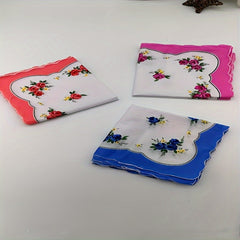 10pcs Vintage Handkerchiefs Party Favors