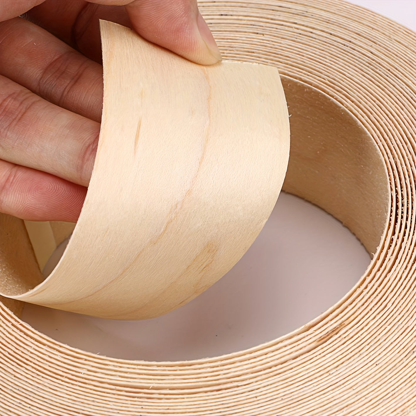 Birch Wood Veneer Edge Tape w/ Hot Melt Adhesive - 1 Roll