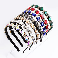 Baroque Rhinestone Thin Hairband for Party