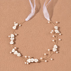 Pearl Flower Headband Bridal Wedding Hair Accessories