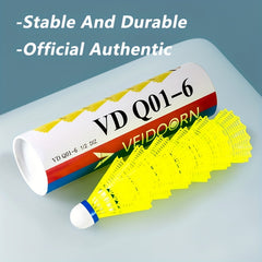 6pcs Professional Badminton Shuttlecocks Indoor Outdoor Training Ball