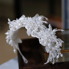 Forest Style Bridal Headpiece with Fairy Hair Accessory for Wedding Dress