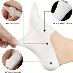 Non Slip Flat No Show Ankle Socks Thin Breathable Casual Socks