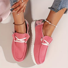 Women's Colorblock Flat Sneakers Slip On Lightweight Non slip Shoes