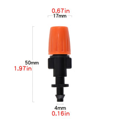 30pcs Garden Irrigation Sprayer Fog Nozzles Adjustable Misting Atomizing