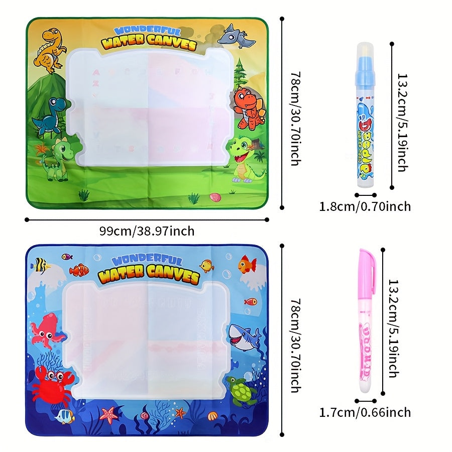 Reusable Magic Doodle Mat for Kids Washable Water Drawing Canvas Educational Toy
