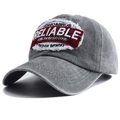 Distressed Patch Baseball Cap Vintage Embroidery Sport Hat Lightweight Dad Hat