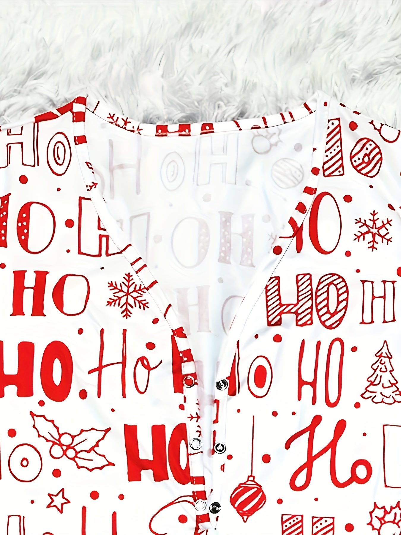 Christmas Long Sleeve Lounge Jumpsuit