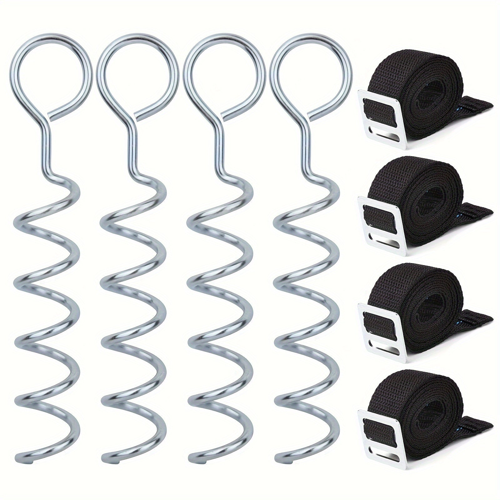 4PCS Stainless Steel Ground Pegs Tent Stakes Lightweight For Camping